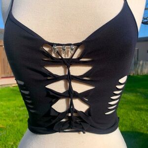 Custom braided tanks with charms